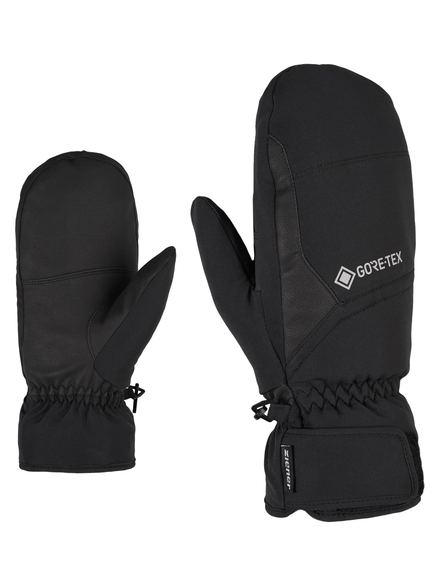 Ziener Garwel GTX Mitten Glove Alpine Ski-Handschuhe/Wintersport | Wasserdicht, Atmungsaktiv, Black, 10.5
