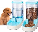Edipets, Automatischer Futterspender Katze, Hunde, 2 Einheiten, 3.8L, Futter- und Wasserspender für Haustiere (Blau)