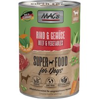 MAC's Nassfutter für Hunde 24 x 400 g - Rind & Gemüse