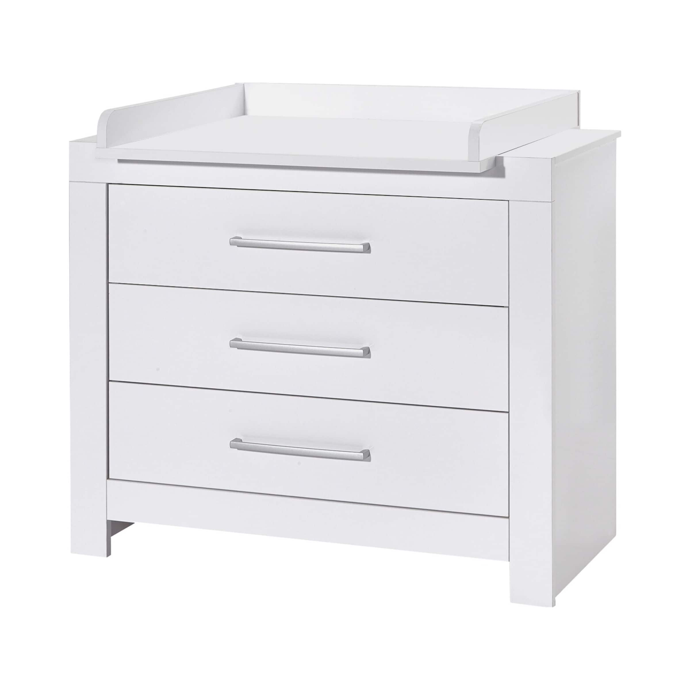 Schardt 3-tlg. Babyzimmer Nordic White mit 3-türigem Kleiderschrank 3