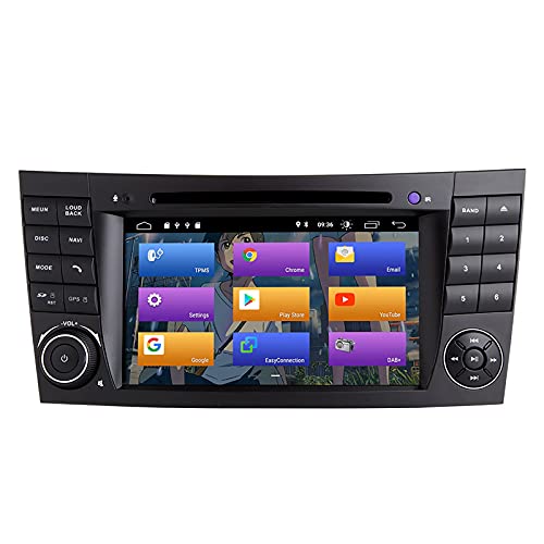 N A BOOYES für Mercedes Benz E-Klasse W211 W219 CLS Android 10.0 Autoradio Stereo-GPS-System 7" Auto-Multimedia-Player-Unterstützung Auto Auto Play/TPMS/OBD / 4G WiFi/DAB/Mirror Link