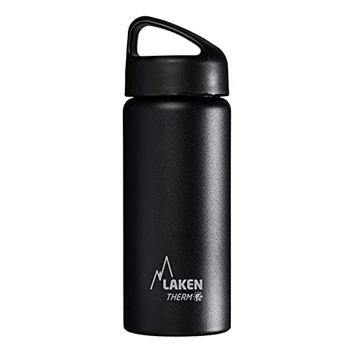 Laken Trinkflasche Classico Weit, Black, 0.5 Liter, TA5N