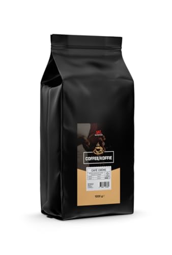 XXL Nutrition - Coffee - Hochwertige Kaffeebohnen, Ungemahlen Bohnenkaffee - Café Crème - 1000 Gramm