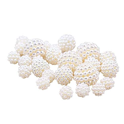 Runde Perlen aus Kunstharz, elfenbeinfarbene Bayberry-Perlen, lose Abstandshalter für Armbänder, Schmuckherstellung, 200 Stück