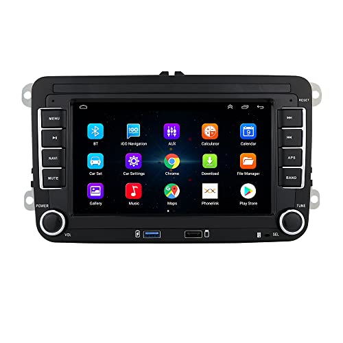 7-Zoll-Auto-GPS-Multifunktions-Navigationsgerät, kompatibel mit Volkswagen/Caddy/Golf/Passat/Jetta/Touran/Tiguan/Sharan/Scirocco/EOS/Polo/Rabbit/Beetle/T5/Skoda Octavia/Roomster/Yeti/Seat