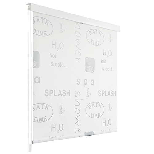 vidaXL Duschrollo 140x240cm Splash-Design Duschvorhang Rollo Badewannenvorhang
