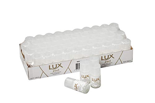 Lux Professional Gästeartikel Mildes 2in1 Duschgel & Shampoo - Mini-Größe für die Hotellerie (50x 19ml)