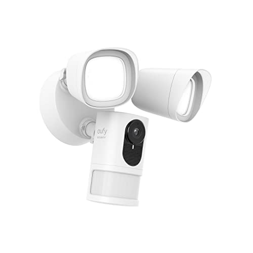 Floodlight Camera 2K 2048 x 1080 Pixel IP-Sicherheitskamera IP65 Outdoor (Weiß) (Versandkostenfrei)