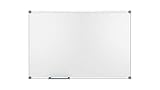 Whiteboard 2000 MAULpro, magnetische Wandtafelmit Stiftablage, trocken abwischbar (100 x 150 cm)
