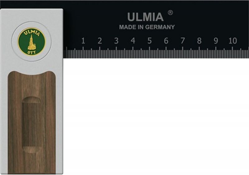 Ulmia 500-150 Multiwinkel, Präzisions Winkel Alu-Line (hohe Messgenauigkeit; gehärtete Stahlschiene; Maßskala; justierbar mittels Präzisionsjustierschraube; 150 mm; Genauigkeit: ± 0,02)