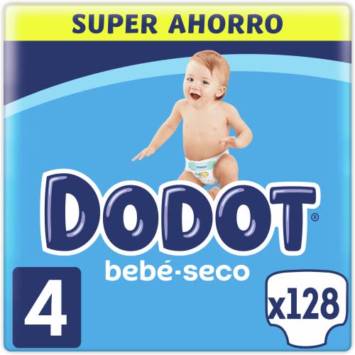 Dodot Baby-Seco Windeln, Größe 4, 128 Windeln, mit Luftkanälen