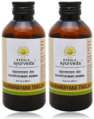 Glamouröser Hub Kerala Ayurveda Mahanarayana Thailam 200 ml (2er Pack) (Verpackung kann variieren)