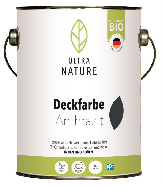 Ultra Nature Deckfarbe 2,5L anthrazit
