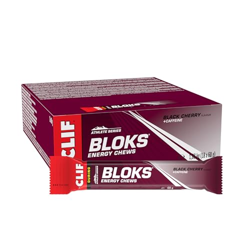 Clif Bloks Ingwer Ale Black Cherry, 2.12 oz (Pack of 18)