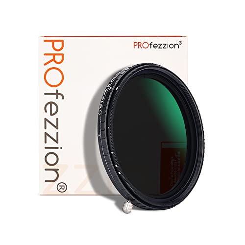 PROfezzion 72mm Variabler ND CPL Filter 2 in 1 ND2-ND32 5 Hard Stop VND Filter mit Zirkularem Polarisationsfilter für Canon Nikon Sony Sigma Fujifilm Kameraobjektiv Landschaftsfotografie