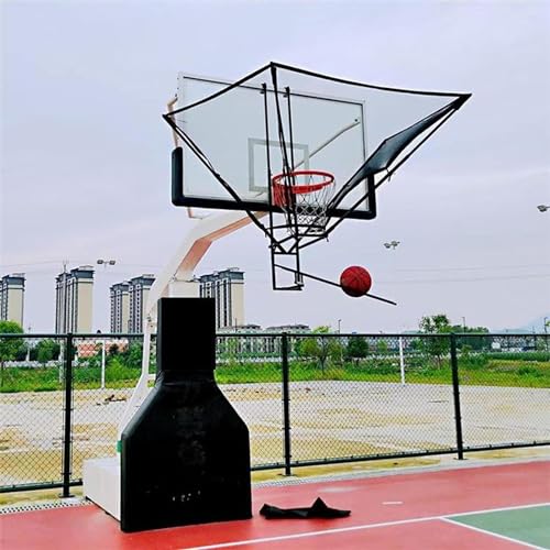 Trichterförmiges Basketballkorb-Rebounder-Netz, Kinder, Teenager, Erwachsene, Anfänger, Zusammenklappbares Metall-Hänge-Basketball-Return-Befestigungsgerät