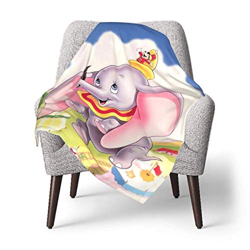 Hdadwy Dumbo Babydecke oder flauschige Decke für Kinder Unisex Überwurfdecke für Kinderbett Couch Living Room Travel Superweiche warme KinderdeckeEine Größe