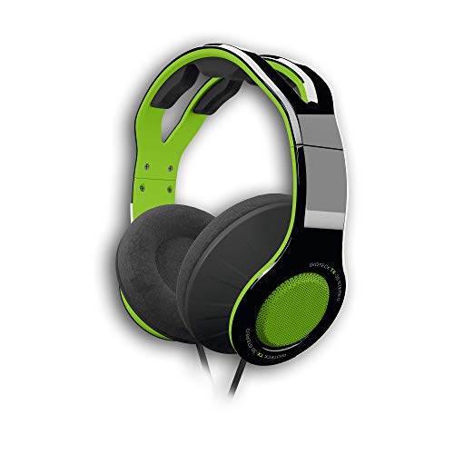 Gioteck TX30 Kopfhörer mit Mikrofon, Klinkenstecker 3,5 mm, für PS4 Xbox One und PC (Grün und Schwarz)