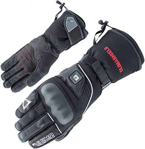 ORINA Phoenix Heated Winter Gloves with ClimaShield Handschuhe, Erwachsene, Unisex, Schwarz (Schwarz), 7