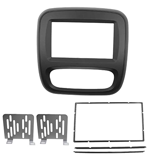 Doppel 2 DIN-Radio-Faszien/Fit for Opel Vivaro/Fit for Renault Trafic 2015+ Auto-Stereo-Frame-Installation Dashboard Dash Kit Panel Lünette (Size : 173x98mm)
