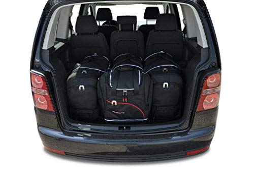 KJUST Dedizierte Reisetaschen 4 STK Set kompatibel mit VW TOURAN I 2003-2010