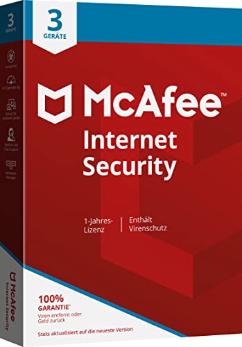 McAfee Internet Security, 3-Geräte, 1-Jahr, Windows/Mac/Android/iOS (Code in a Box)