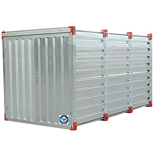 Baucontainer Garage Container Lagercontainer Gerätecontainer Blechcontainer mit TÜV Größe (S) 3m x 2,2m x 2,2m