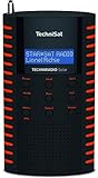 TechniSat TechniRadio Solar tragbares DAB Radio (DAB+, UKW, Kopfhöreranschluss, Aufladung über Solarpanel, IPX 5 spritzwassergeschützt) schwarz/orange