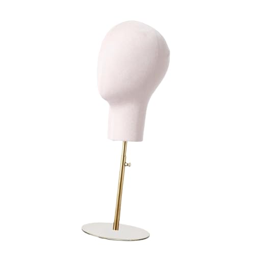 Folpus Hut Display Stand Mannequin Kopf Modell Stabile Elegante Dekor Haarteile Display Stand Hut Halter Display für Home Salon, Weiß