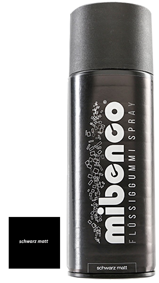 mibenco Flüssiggummi Spray schwarz matt - 400 ml