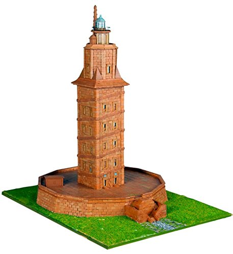 Keranova 30108 Historic Buildings 2930 Teile Turm of Hercules Modell, 37,5 x 29,5 x 42,5 cm, Mehrfarbig