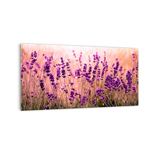 DekoGlas Küchenrückwand 'Romantik & Lavendel' in div. Größen, Glas-Rückwand, Wandpaneele, Spritzschutz & Fliesenspiegel
