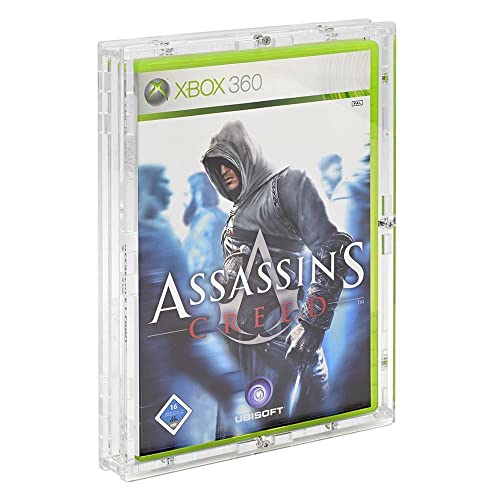 Verschraubtes Acryl Case/Schutzbox aus glasklarem Acrylglas für Xbox 360 Spiel in OVP/UV-Schutz/Acrylbox/Protector/Transparent - Zeigis®