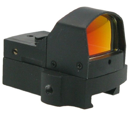 BEGADI Mini Reddot mit Lichtsensor, Leuchtpunktvisier aus Metall, Rotpunkt Visier mit automatischer Helligkeitseinstellung, schwarz