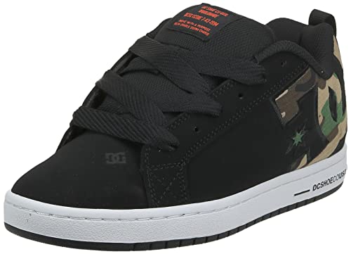 DC Shoes Herren Court Graffik Skate-Schuh, Camouflage schwarz, 44.5 EU