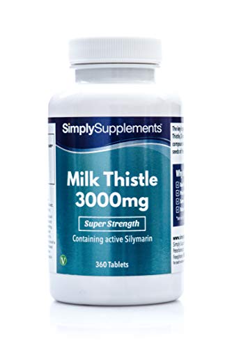 Mariendistel 3000mg - 360 Tabletten - Geeignet für Veganer - Versorgung für 6 Monate - SimplySupplements