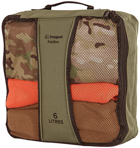 Snugpak Pakbox Reisetasche mit Netzbezug und Tragegriff, 6 Liter, Olivgrün