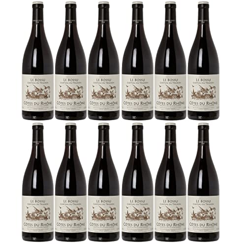 Côtes du Rhône Château du Trignon AOC Rotwein Wein trocken Frankreich I FeinWert Paket (12 x 0,75l)