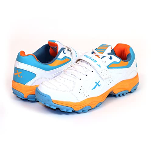 WMX KD Cricket-Schuhe aus Gummi mit Spike-Schuhen, für Astro Turf Sport Hockey Golf & Outdoor Trekking (Größe 35-45), Ckt - 200, 42 EU