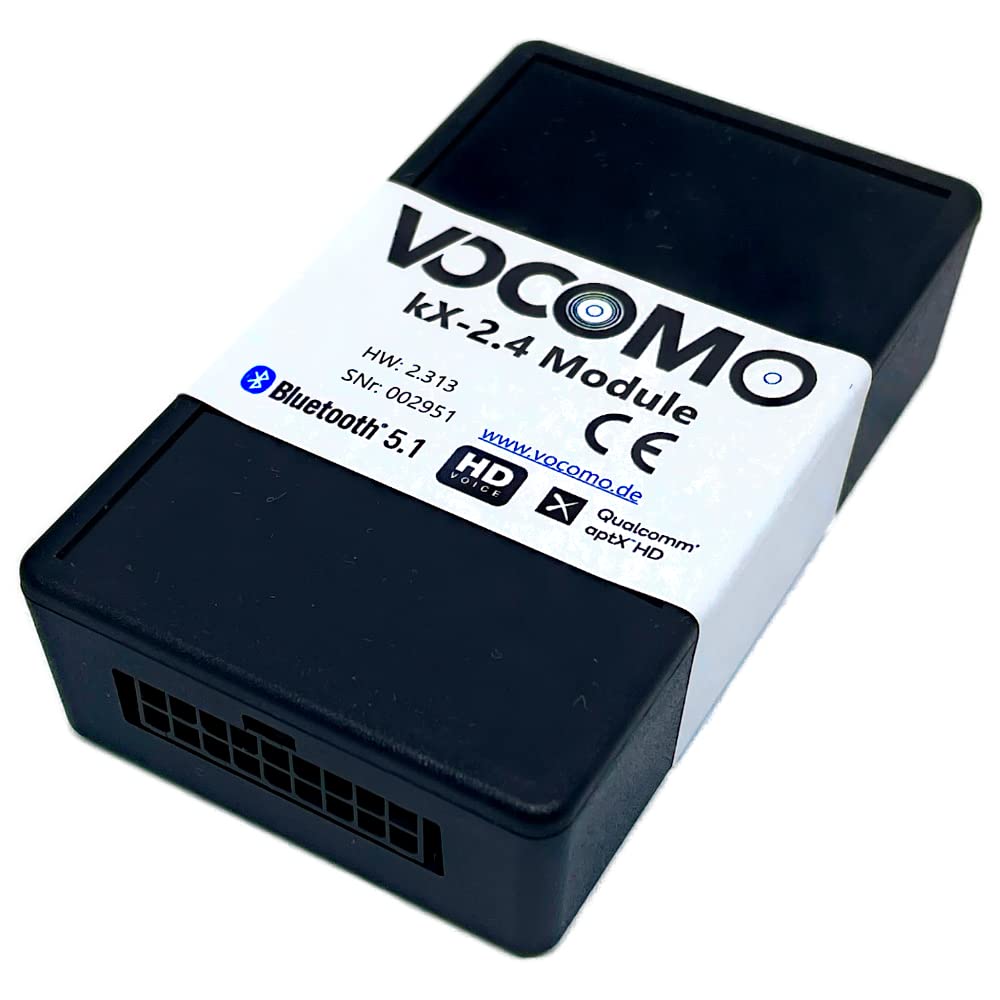 VOCOMO kX-2 V1 Bluetooth Freisprecheinrichtung mit Musik-Streaming für Mercedes, Smart NTG2.0