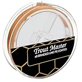 Trout Master Fine Gold X8 PE 0,06mm 5,6kg - 120m Angelschnur, Geflechtschnur, Forellenschnur
