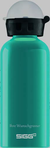 Sigg Alutrinkflasche 'KBT' - 0,4 L (Aqua, mit Namensgravur)