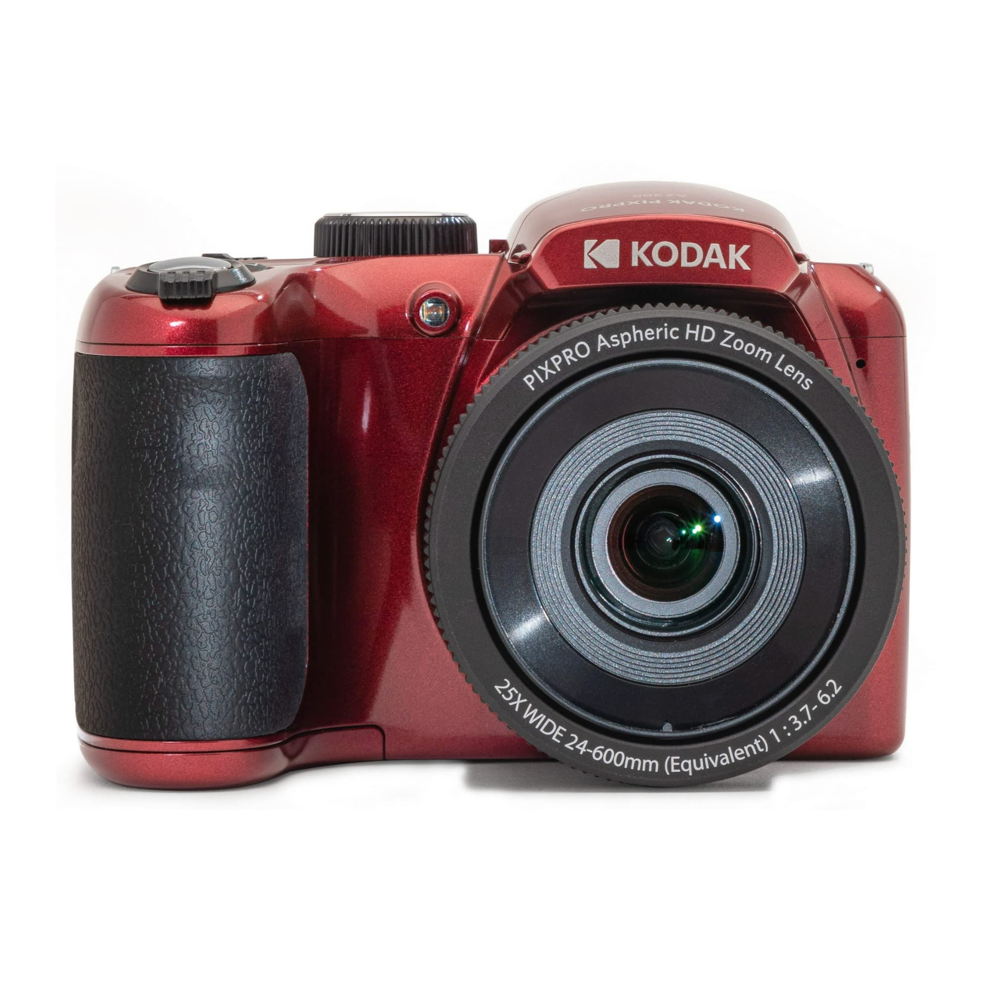 KODAK PIXPRO Astro Zoom AZ255-RD 16MP Digitalkamera mit 25-fachem optischen Zoom, 24 mm Weitwinkel, 1080P Full HD Video und 7,6 cm LCD, Rot