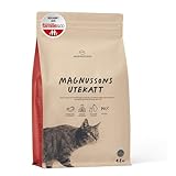MAGNUSSONs Utekatt (1 x 4,8 kg) | Katzentrockenfutter für Kätzchen im Wachstum oder aktive Freigänger mit hohem Energiebedarf | 70% Fleischanteil | Ofengebacken