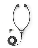 Philips ACC0233 Wiedergabe-Stethoskop Kopfhörer Diktier- und Wiedergabesysteme ohne Gelenk und Einohrbügel, 3.5 mm Klinkenstecker, Anthrazit