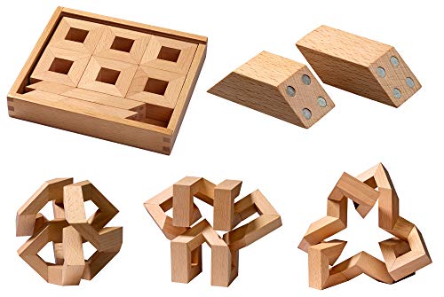 Philos 5550 - MathMaker, 30 magnetische Puzzle Teile, Konstruktionsspiel