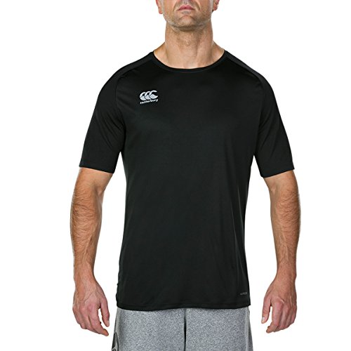 Canterbury Herren Vapodri Super Licht Trainings-Shirt, Schwarz, 3XL