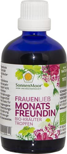 SonnenMoor Frauenlieb Monatsfreundin - 100 ml Bio-Kräutertropfen unterstützt natürlich an verkrampften Regeltagen