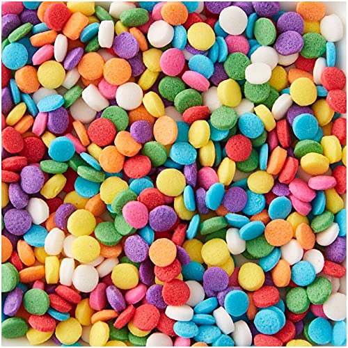 Wilton Regenbogenfarbene Konfetti-Süßigkeiten-Streuseln, 40 ml Tube