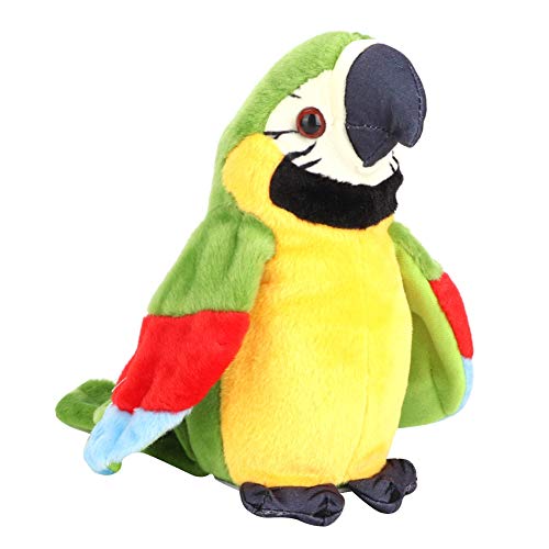 Reden papagei Plüschtier Mimikry Pet Reden Papagei Plüschtier schöne Reden Papagei Spielzeug Puppe für Kinder(Grün)